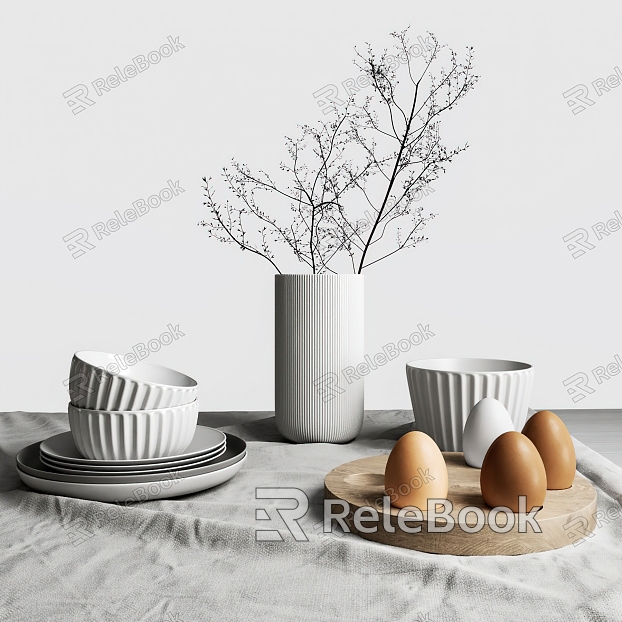 Modern Tableware Kitchen Supplies Fruit Vegetable Bowl Set model