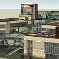 Modern Commercial Street Featuring Glass Curtain Walls Multi Storey Buildings And Brand Stores