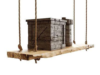 Storage shelf shelf shelf box 3d model