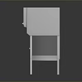 Stainless Steel Computer Server Rack Cabinet With Door Shelf And Legs Design