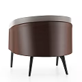 Modern Beige And Brown Accent Chair With Tufted Design Curved Armrest And Black Tapered Legs