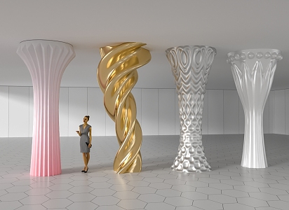 profiled column 3d model