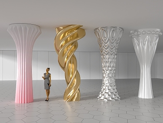 profiled column 3d model