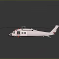 Pink And White Helicopter With Large Rotors 3D Model On Black Background With Reflection