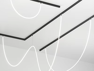 Modern Ceiling Downlights and Spotlights with Sleek Design and Bright Lighting Effect 3d model