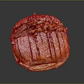 Modern Bread Sandwich Bread 3d model