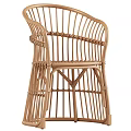 Handwoven Rattan Leisure Chair With Natural Style For Outdoor Comfortable Relaxation Use