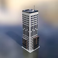 Modern High Rise Office Building With Sleek Glass Windows And Contemporary Facade Design