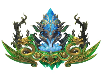 Crystal Dragon Magic 3d model