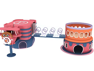 Modern Amusement Equipment 3d model