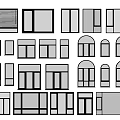 Modern floor-to-ceiling window sliding window casement window bay window balcony window system window frame broken bridge aluminum window 3d model
