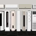 Different Types of Air Conditioners and Fans with Modern Design Wall Mounted and Floor Standing