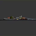 Military Weapons Collection Featuring Rifle With Wooden Grip Knife Bullets Grenades And Magazine