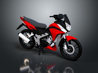 Motorcycle two-wheeled motorcycle off-road motorcycle road race motorcycle motor vehicle transport 3d model