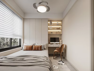 Modern Tatami Bedroom 3d model