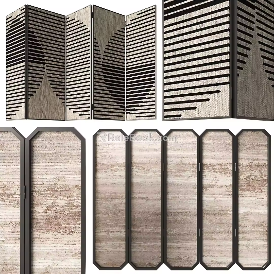 Silent Wind Folding Screen 3d model