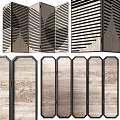 Silent Wind Folding Screen 3d model