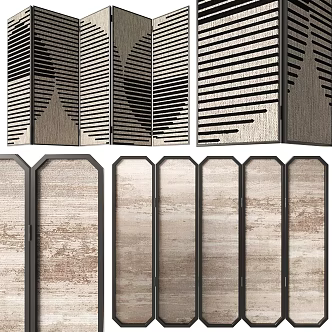 Silent Wind Folding Screen 3d model