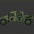 Military Camouflage Tank 3D Model Featuring Green Brown Patterns And Dark Background