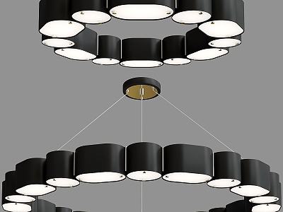 Modern ceiling chandelier 3d model