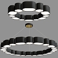 Modern ceiling chandelier 3d model