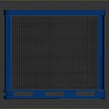 Blue Mesh Storage Container Equipment For Industrial Warehouse Logistics Use