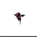 Cute Pink Cartoon Dragon Character With Big Eyes And Wings