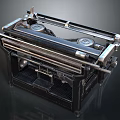 Vintage Typewriter Classic Design With Metal Frame And Antique Office Supplies
