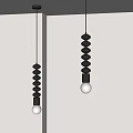 Nordic Middle Ancient Chandelier 3d model