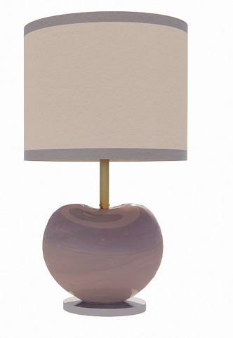 Bedroom Study Heart-shaped Table Lamp 3d model