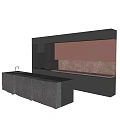 Modern open kitchen 3d model