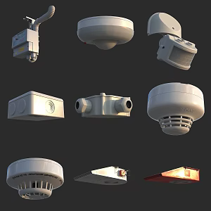Fire-fighting supplies, fire-fighting alarm, fire-fighting equipment 3d model