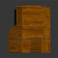 Two Classic Wooden Dressers With Mirrors And Drawers For Bedroom Decor