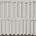 European Column Roman Column Cylindrical Square Column 3d model