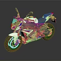 Sporty White Motorcycle With Red Accents Black Seat And Sleek Streamlined Body Design