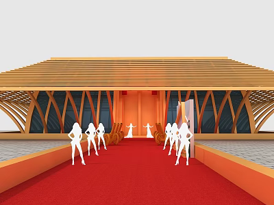 Modern Qingyun Town Music Festival 3d model