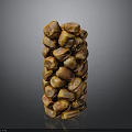 Fresh Brown Dates Stacked In Natural Pile For Healthy Snacking