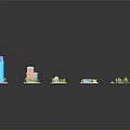 Diverse Architectural Models Featuring Tall Buildings Low Rise Structures Green Areas And Street Layouts