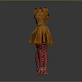 Fashion Dresses With Different Designs And Colorful Stockings And High Heels
