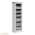 Modern White Open Storage Shelf With Multiple Shelves For Home Organization