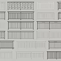 Assorted Railings With Various Designs And Decorative Patterns In Different Styles