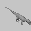 Realistic 3D Dinosaur Model With Horned Head Open Mouth And Detailed Skin Texture