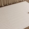 Light Beige Square Rug With Textured Surface For Modern Living Room Floor