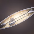 Modern Realistic Canoe 3d model
