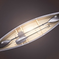 Modern Realistic Canoe 3d model