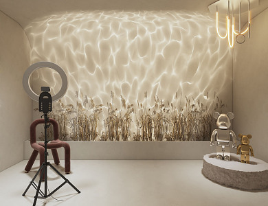 The water pattern lamp in the live broadcast room of the Internet red 3d model