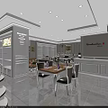Elegant Modern Luxury Kitchen Showroom Displaying Premium Cabinets And Marble Islands
