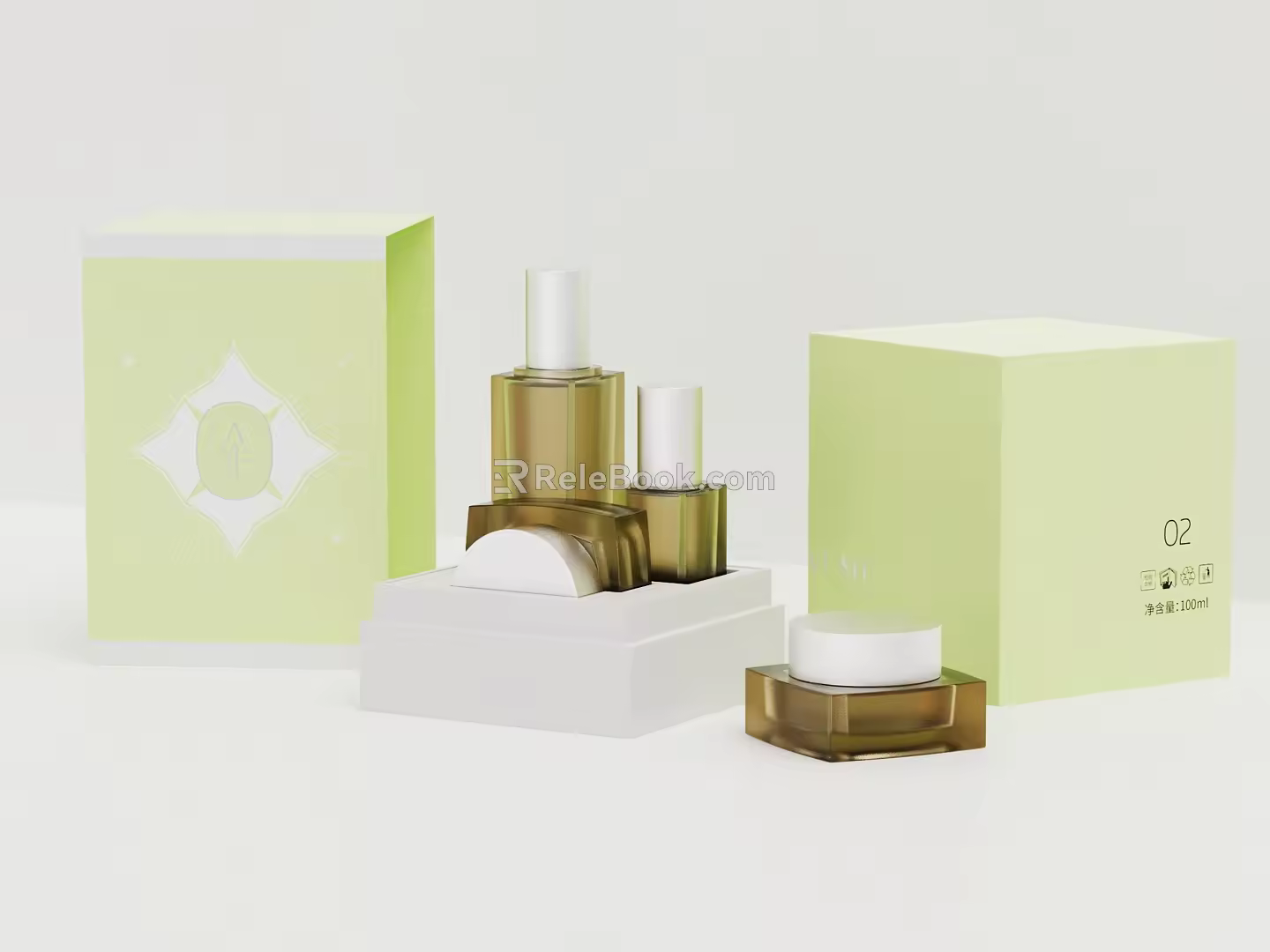 daily necessities cosmetics 3d model