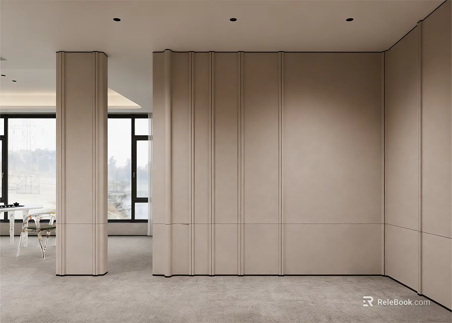Modern Floating Staircase Design With Sleek Lines In Contemporary Interior Space 3d model 