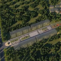 Modern Green Campus Featuring Landscaped Buildings Open Spaces And Surrounding Trees